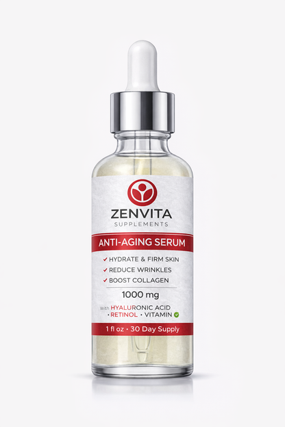 Zenvita Anti-Aging Serum – Hyaluronic Acid, Retinol & Vitamin C