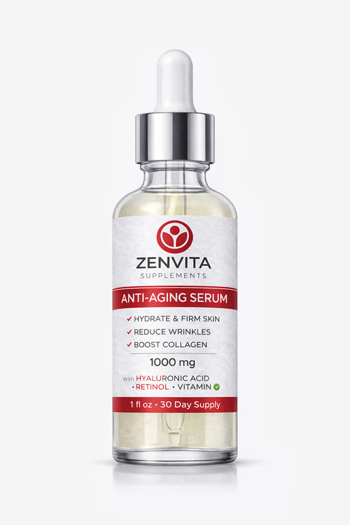 Zenvita Anti-Aging Serum – Hyaluronic Acid, Retinol & Vitamin C