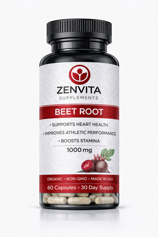 Zenvita Beetroot 1000mg – Nitric Oxide & Circulation Support